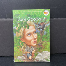 Load image into Gallery viewer, Who Is Jane Goodall? (Who HQ) (Notable Person) (Roberta Edwards) -educational series paperback
