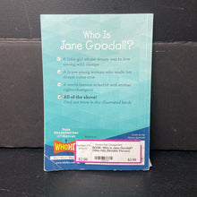 Load image into Gallery viewer, Who Is Jane Goodall? (Who HQ) (Notable Person) (Roberta Edwards) -educational series paperback
