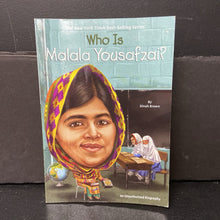 Load image into Gallery viewer, Who Is Malala Yousafzai? (Who HQ) (Dinah Brown) (Notable Person) -educational series paperback
