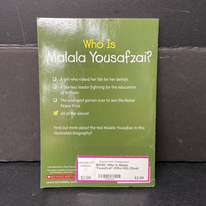 Who Is Malala Yousafzai? (Who HQ) (Dinah Brown) (Notable Person) -educational series paperback