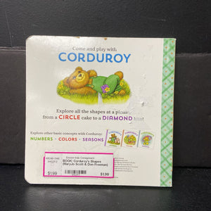 Corduroy's Shapes (MaryJo Scott & Don Freeman) -character board
