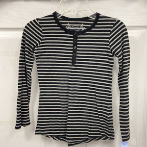 Striped Button T-Shirt Top