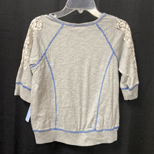 Load image into Gallery viewer, Lace Sleeve T-Shirt Top
