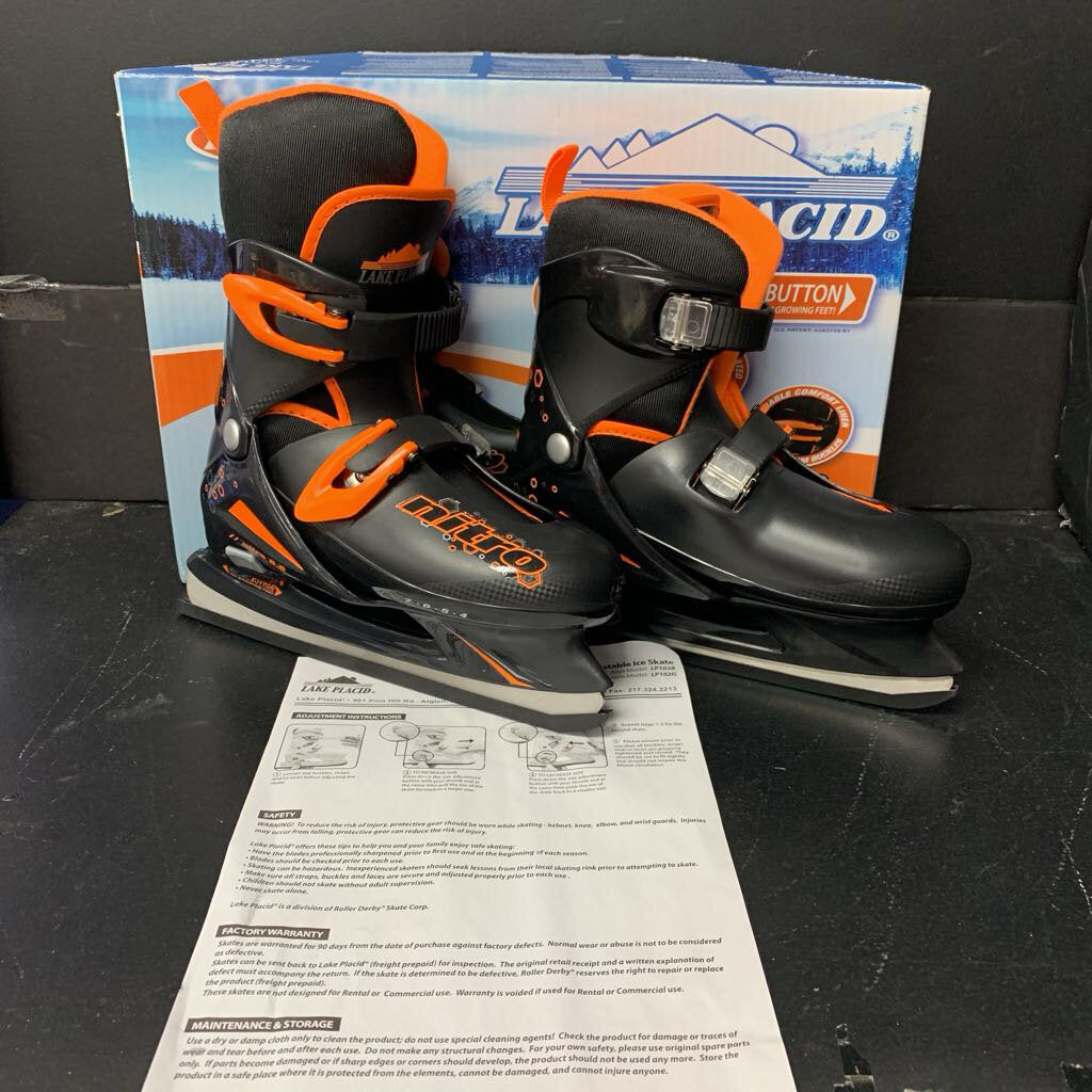 Nitro Boys Adjustable Ice Skates (Lake Placid)