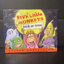 Load image into Gallery viewer, Five Little Monkeys Trick-or-Treat (Eileen Christelow) (Halloween) -holiday hardcover
