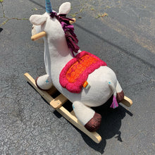 Load image into Gallery viewer, B. Dilly Dally Rodeo Unicorn Rocker Ride On
