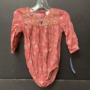 Flower Button Onesie