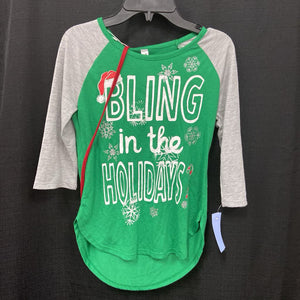 "Bling..." Christmas T-Shirt Top w/Bag (NEW)