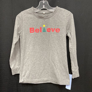 "Believe" Christmas T-Shirt Top