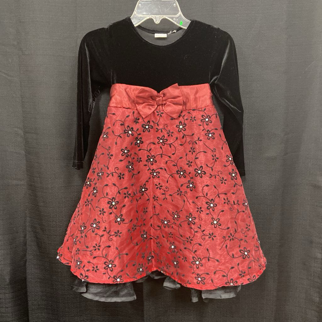 Velvet Flower Dress