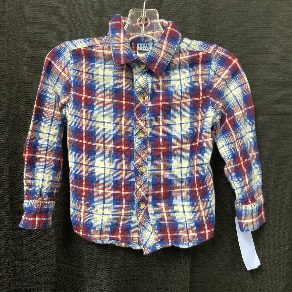 Plaid Button Down Shirt (Little Lad)