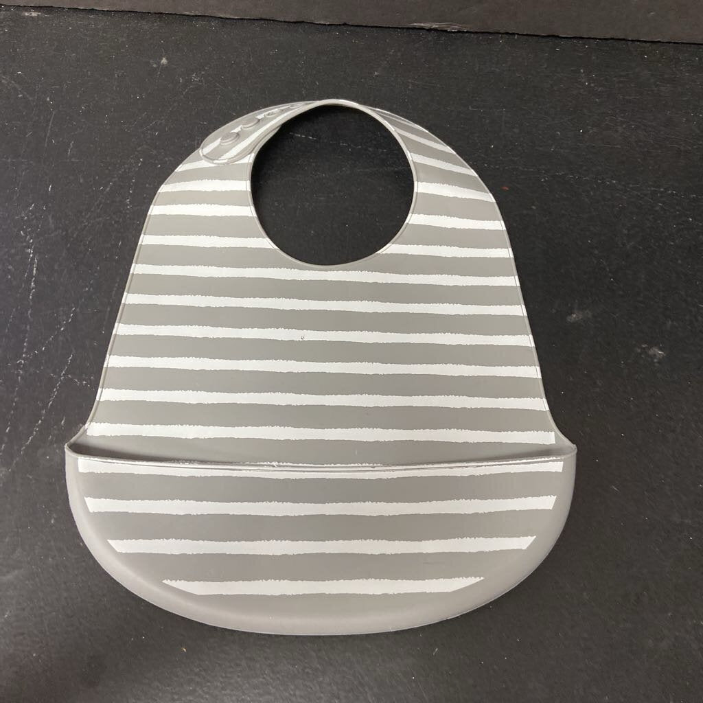 Striped Silicone Bib (Lila & Jack)