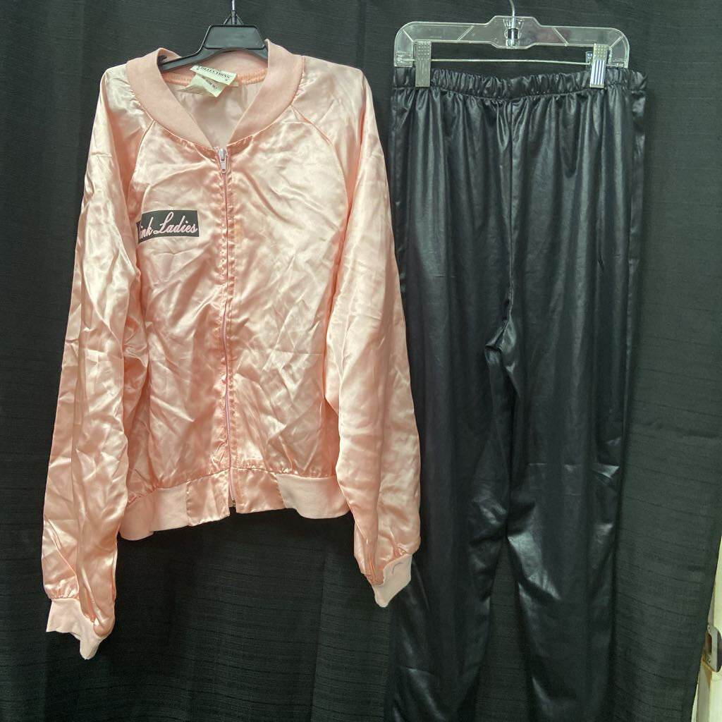 Adult 2pc Greece Pink Lady Halloween Costume