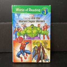 Load image into Gallery viewer, These are the Marvel Super Heroes (World of Reading Level 1) (Marvel Comics) -character reader hardcover
