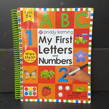 Load image into Gallery viewer, My First Letters and Numbers (Priddy Learning) (Roger Priddy) -workbook paperback
