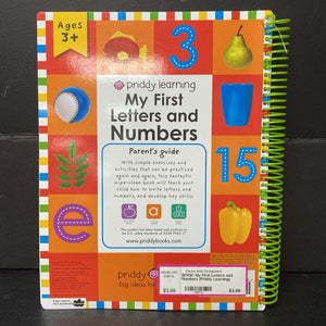 My First Letters and Numbers (Priddy Learning) (Roger Priddy) -workbook paperback