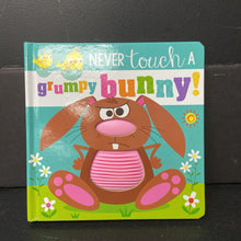 Load image into Gallery viewer, Never Touch a Grumpy Bunny -touch &amp; feel board
