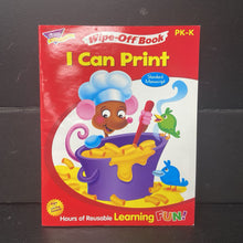 Load image into Gallery viewer, I Can Print (Grade Pre-K/K) (Wipe-Off Book) -workbook paperback
