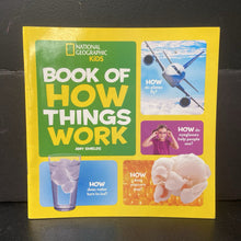 Load image into Gallery viewer, Book of How Things Work (Amy Shields) (National Geographic Kids) -educational paperback
