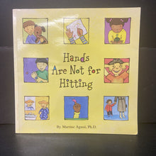 Load image into Gallery viewer, Hands Are Not for Hitting (Martine Agassi) -parenting paperback
