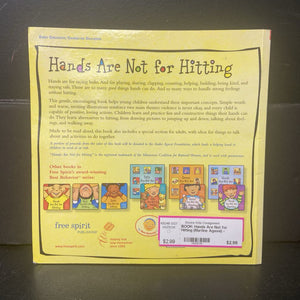 Hands Are Not for Hitting (Martine Agassi) -parenting paperback