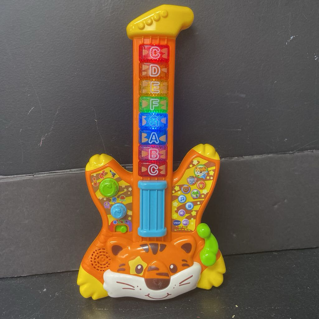 Zoo Jamz Tiger Rock Guitar Battery Operated