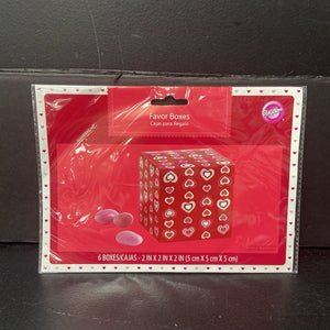 6pk Valentine's Day Party Favor Boxes (NEW)