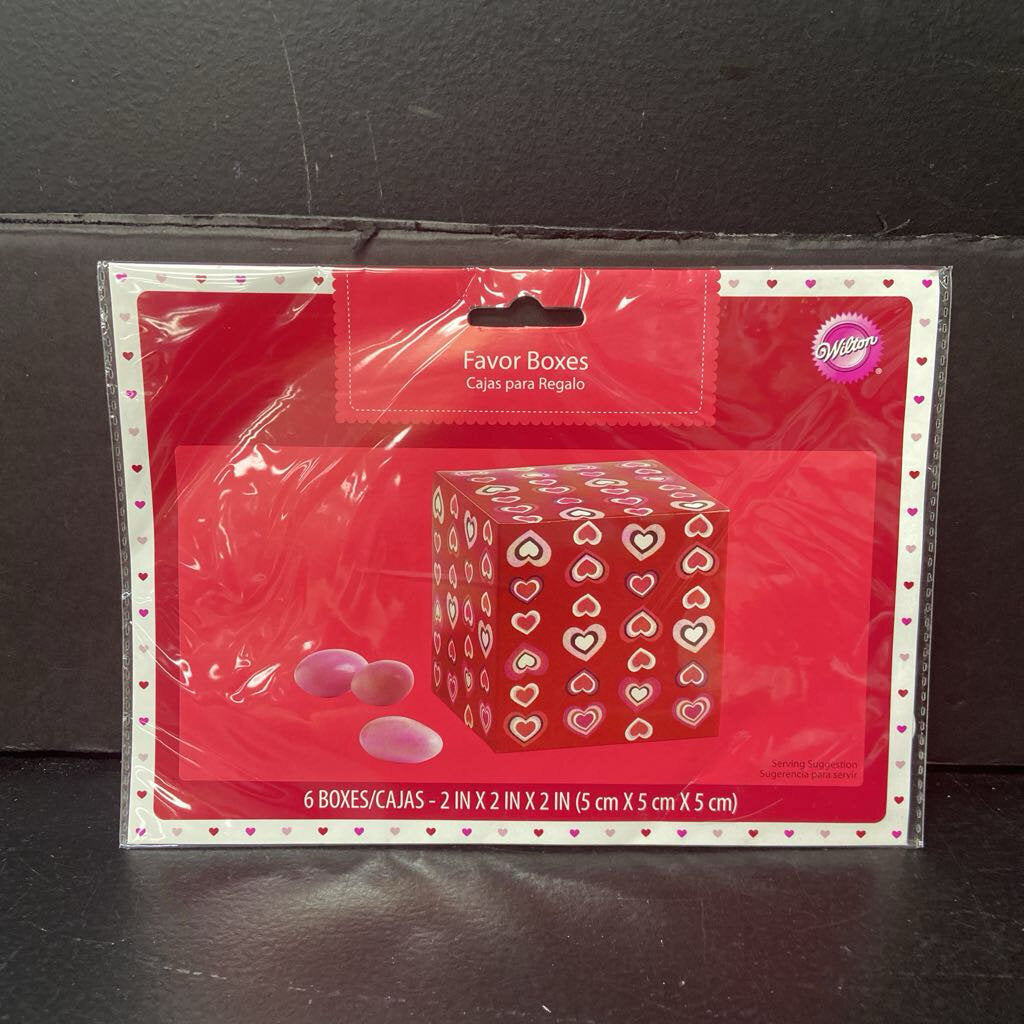 6pk Valentine's Day Party Favor Boxes (NEW)