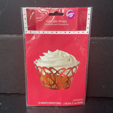 Load image into Gallery viewer, 10pk Valentine&#39;s Day Cupcake Wraps (NEW)
