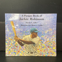 Load image into Gallery viewer, A Picture Book of Jackie Robinson (David A. Adler) (Notable Person - Sports) (Black History Month) -educational paperback
