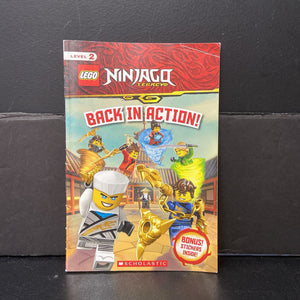 Back in Action! (LEGO Ninjago) (Tracey West) -character reader paperback