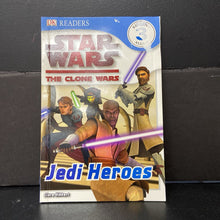 Load image into Gallery viewer, Jedi Heroes (Star Wars: The Clone Wars) (DK Readers Level 3) (Clare Hibbert) -character reader paperback
