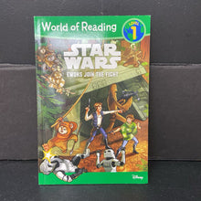 Load image into Gallery viewer, Ewoks Join the Fight (Star Wars) (World of Reading Level 1) -character reader paperback
