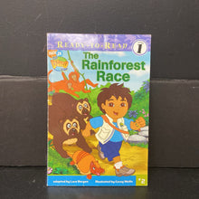 Load image into Gallery viewer, The Rainforest Race (Lara Bergen) (Go, Diego, Go!) (Ready to Read Level 1) -character reader paperback
