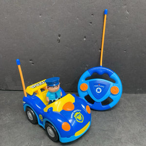 Remote Control Police Car w/Figure Battery Operated