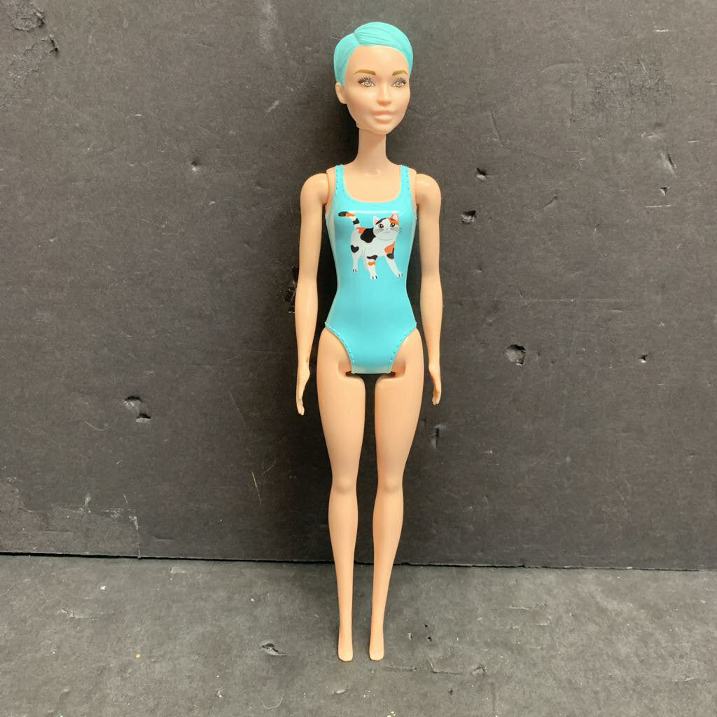 Doll in Painted on Swimsuit