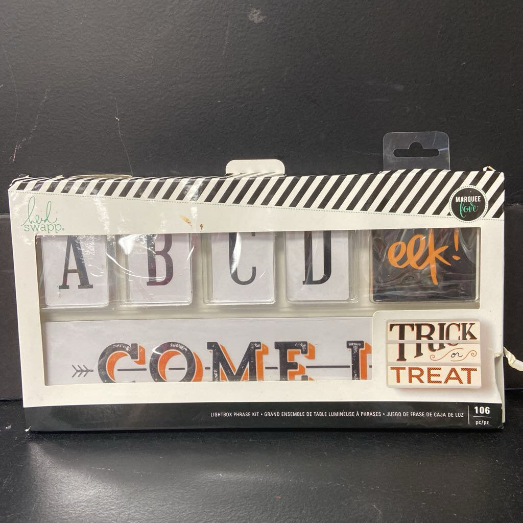 106pc Marquee Love Halloween Lightbox Phrase Kit (NEW) (Heidi Swapp)