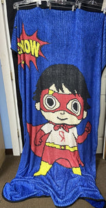 "Wow" Superhero Ryan Winter Blanket