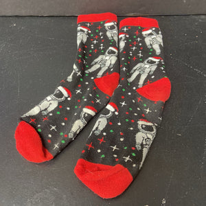 Boys Winter Christmas Astronaut Socks
