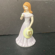 Load image into Gallery viewer, Birthday Girls Ceramic Figurine Age 12
