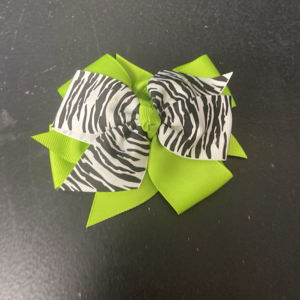 Zebra Hairbow Clip