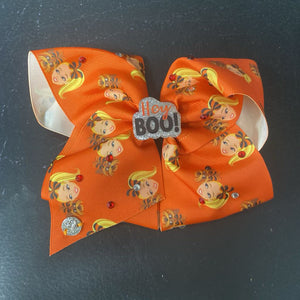 Jojo & Dog Halloween Hairbow Clip