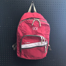 Load image into Gallery viewer, "GCV" Monogrammed School Backpack Bag
