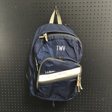 Load image into Gallery viewer, &quot;TWV&quot; Monogrammed School Backpack Bag
