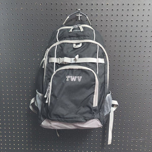 "TWV" Monogrammed School Backpack Bag