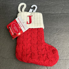 Load image into Gallery viewer, &quot;J&quot; Initial Mini Christmas Stocking (NEW)
