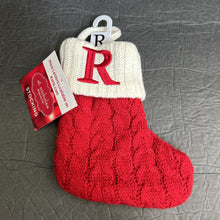 Load image into Gallery viewer, &quot;R&quot; Initial Mini Christmas Stocking (NEW)
