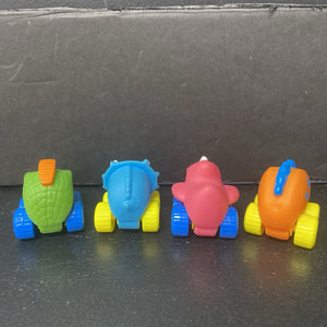 4pk Dinosaur Soft Cars (Baby Wheels)