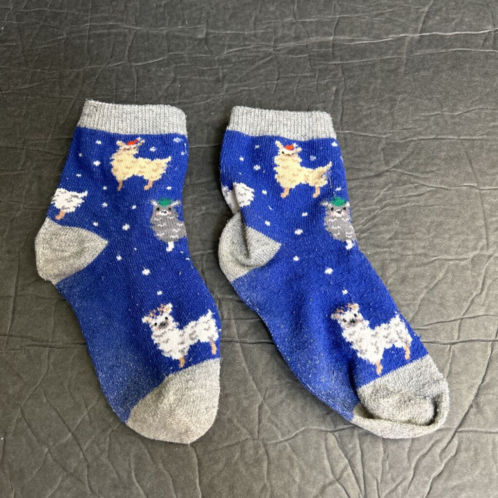 Boys Llama Christmas Socks