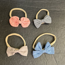 Load image into Gallery viewer, 4pk Bow Headbands
